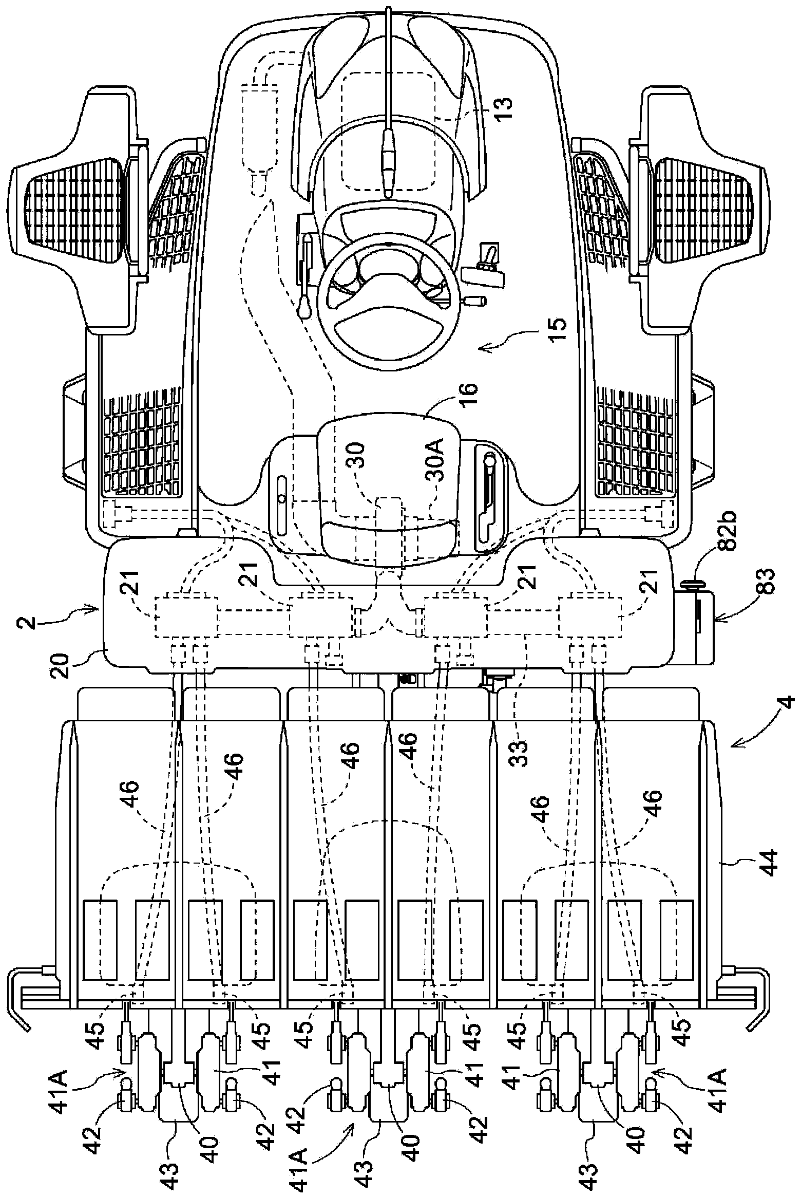 Agricultural material supply device