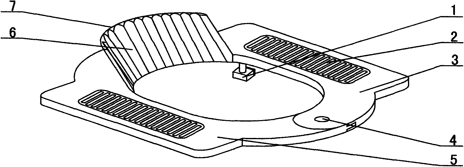 Squatting plate for closestool