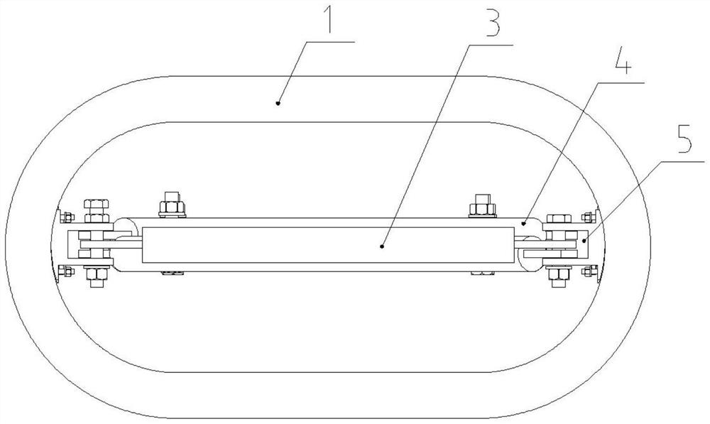 Limiting self-resetting railway swing hollow pier with built-in corrugated web dampers