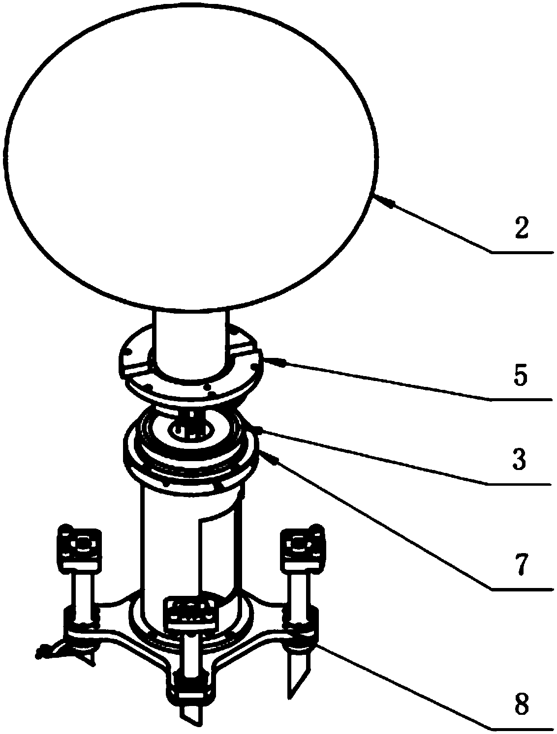 Multi-station automatic centering device under high-temperature and high-vacuum environment