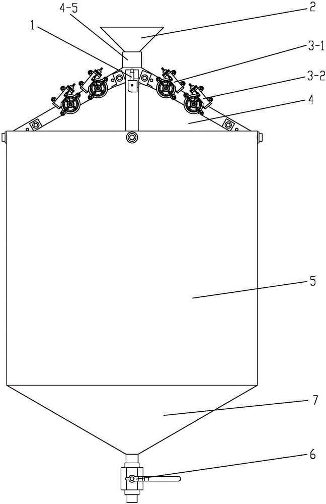 Adjustable atomization barrel for preparing powder on basis of water atomization method