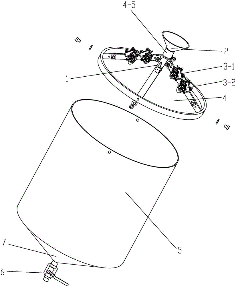 Adjustable atomization barrel for preparing powder on basis of water atomization method