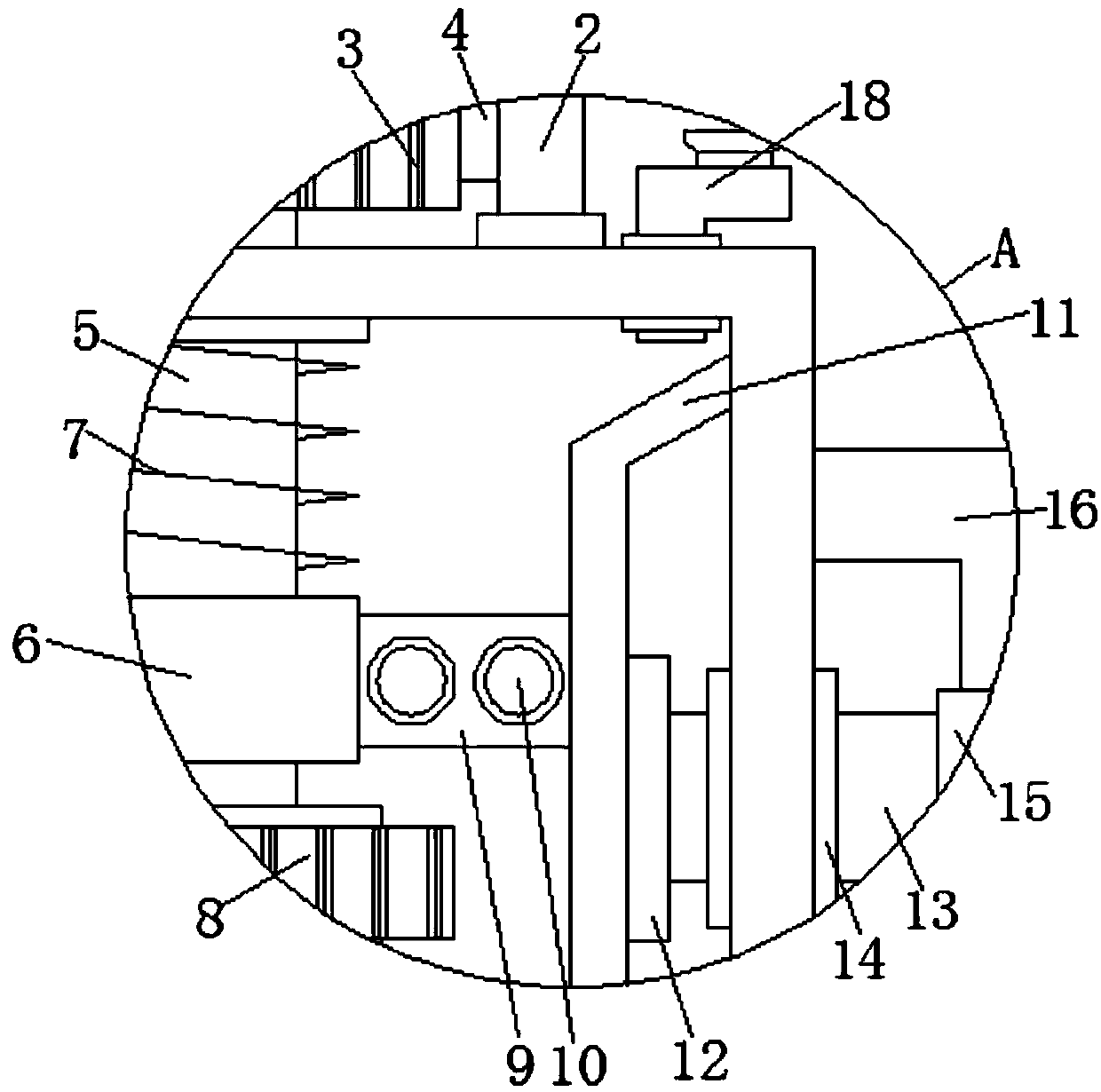 Mixing device long in service life