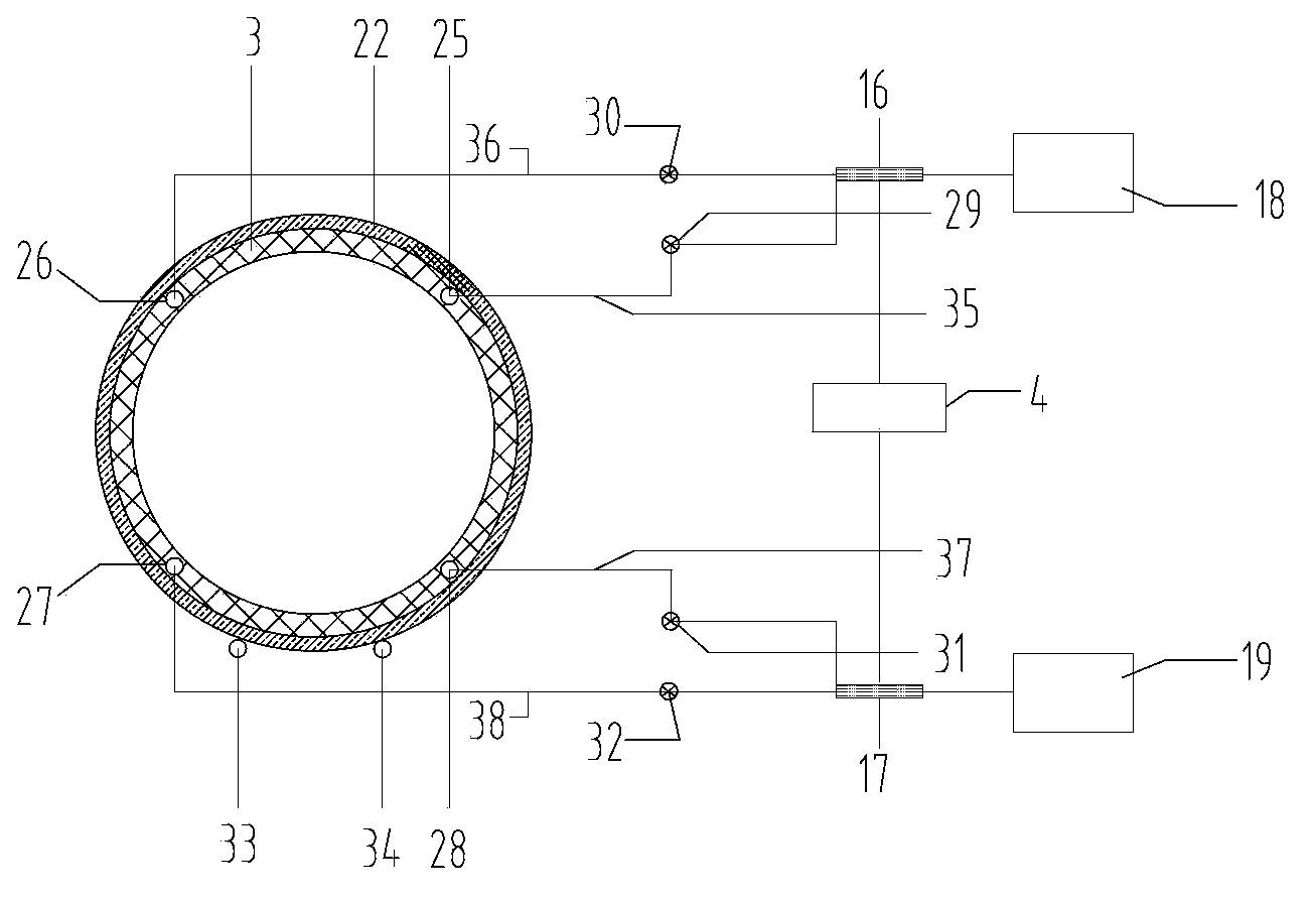Simulating system used for shield tunnel synchronous grouting test and test method thereof