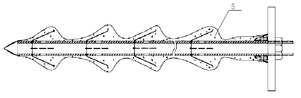 Detent-type soil anchor rod and application thereof