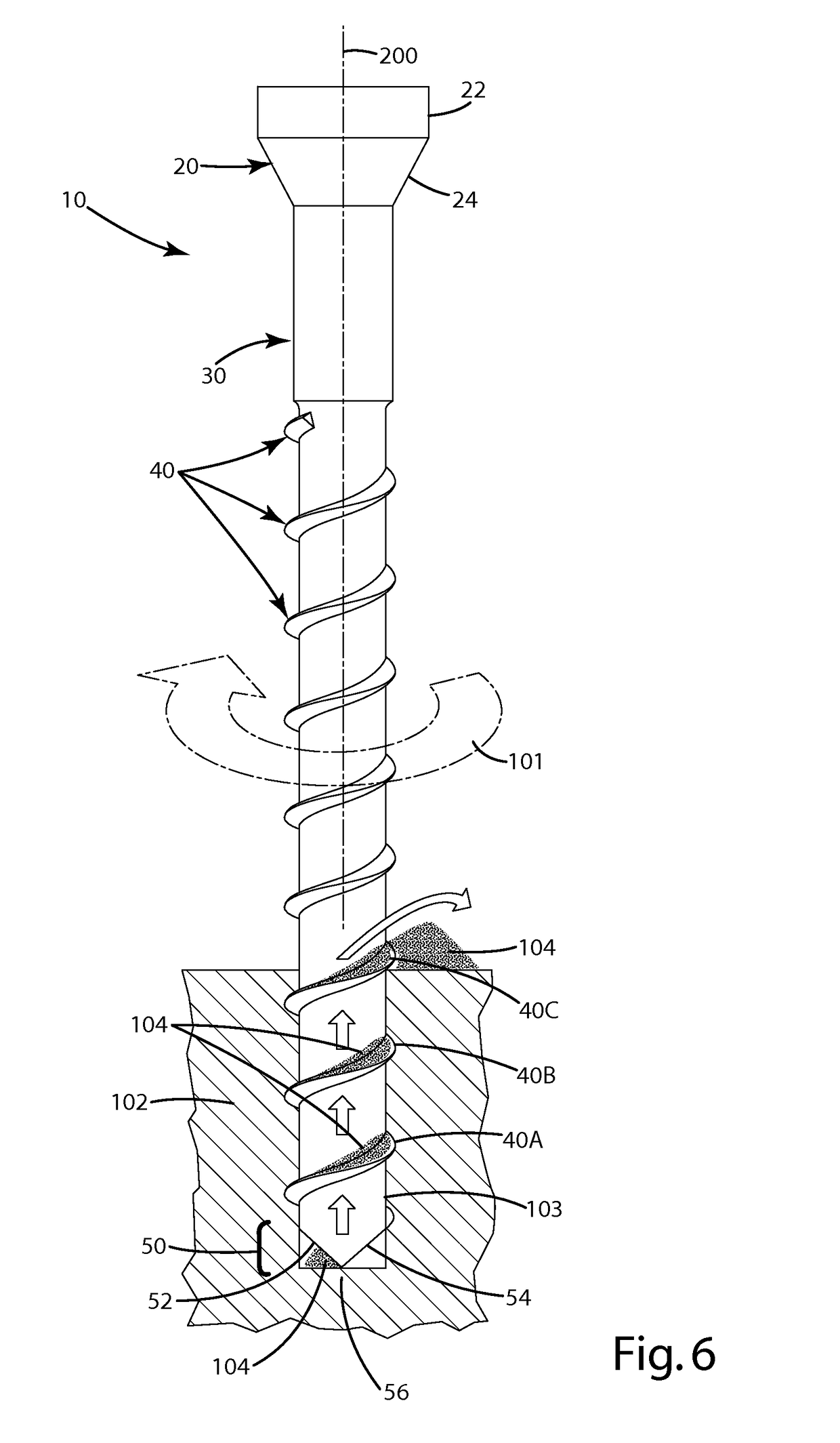 Fastener, installation tool and related method of use