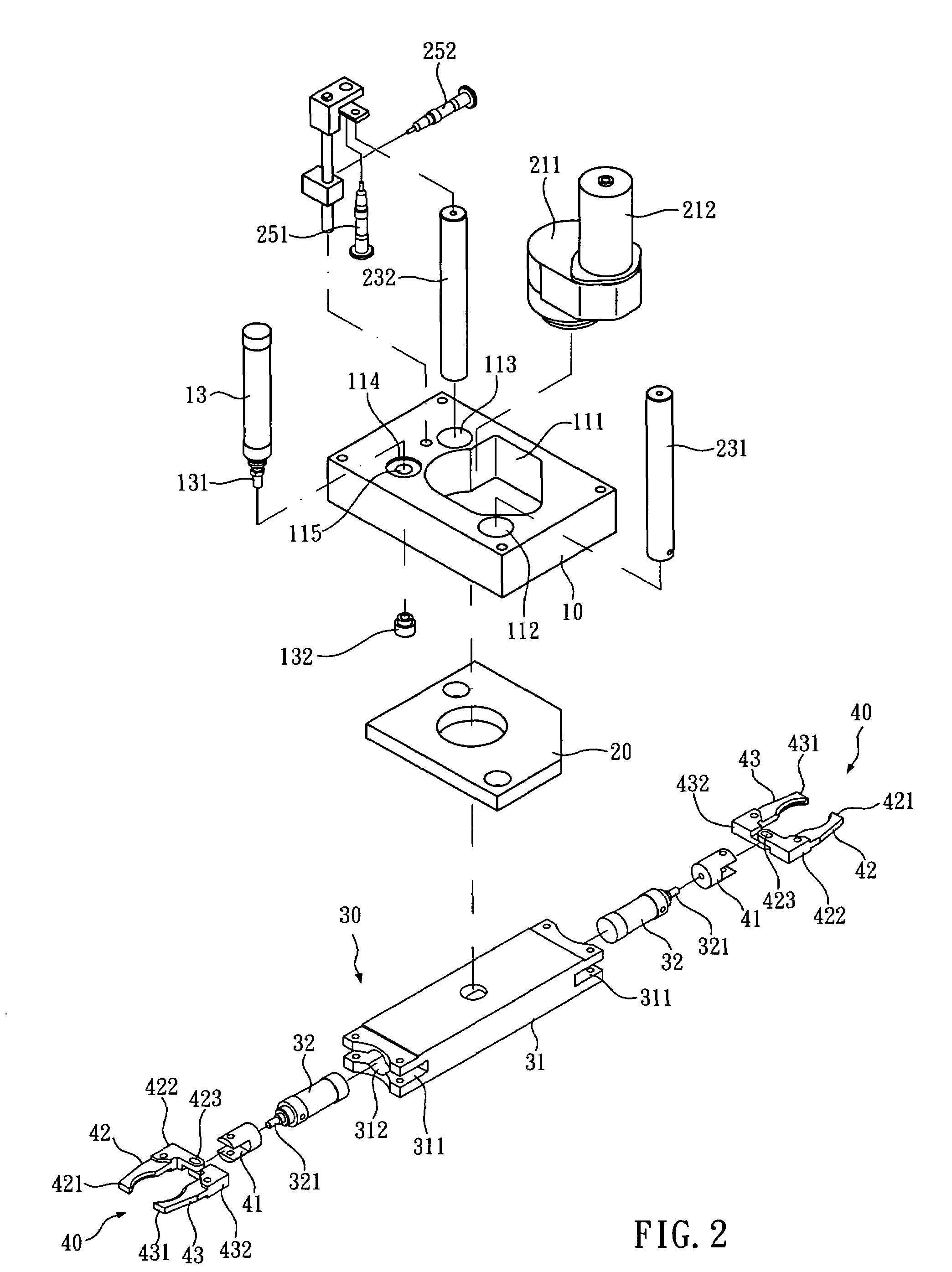 Automatic tool-changing arm of automatic tool changer