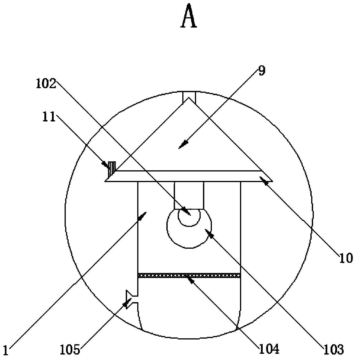 Enticed capturing device for insect collection