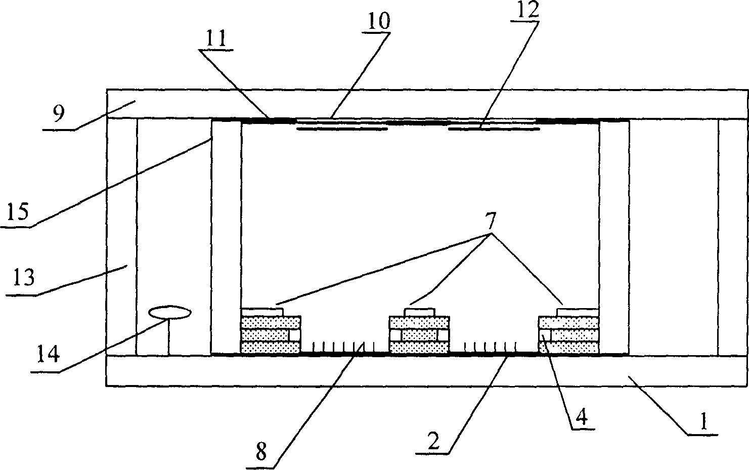 Field emission flat panel display with shield electrode structure and its producing method