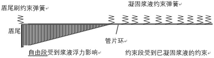 A method for establishing a refined model for the floating and staggered stage of the segment ring out of the shield tail