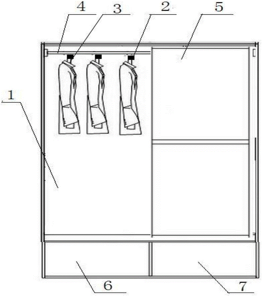 Home intelligent wardrobe and control method therefor