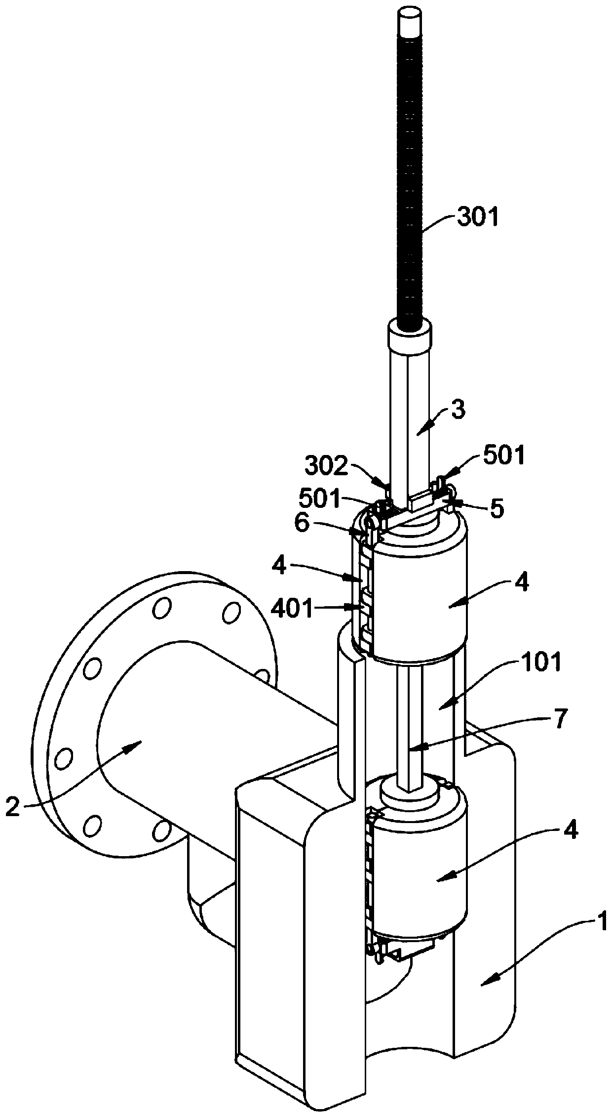 Double-layer intercommunicating water supply valve of ceramic closing element