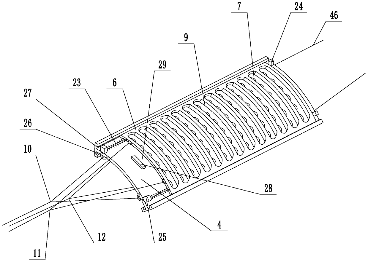 A structure and method for controlling the opening and closing of trawl nets by using unmanned ships