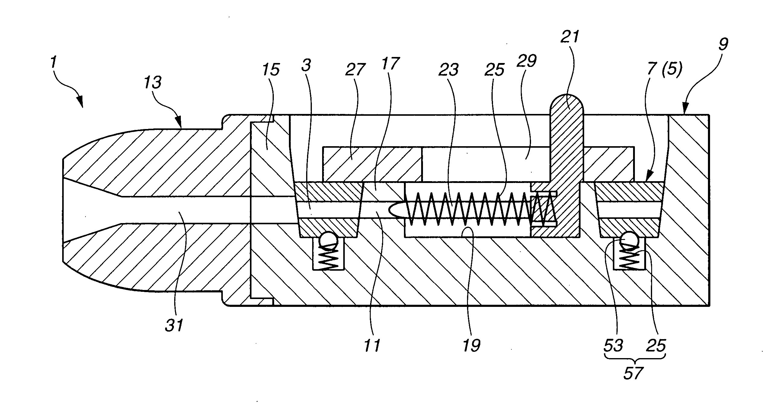 Inhaling type medicine administering apparatus and medicine cartridge used therein