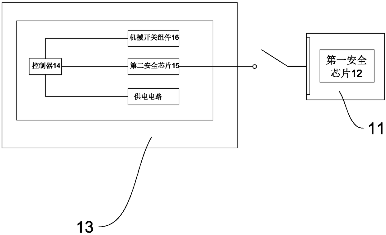 Separated novel intelligent door lock system and working method thereof