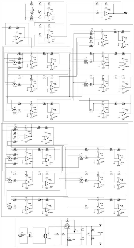 A seven-dimensional hyperchaotic masking and security communication circuit based on drive-response synchronization