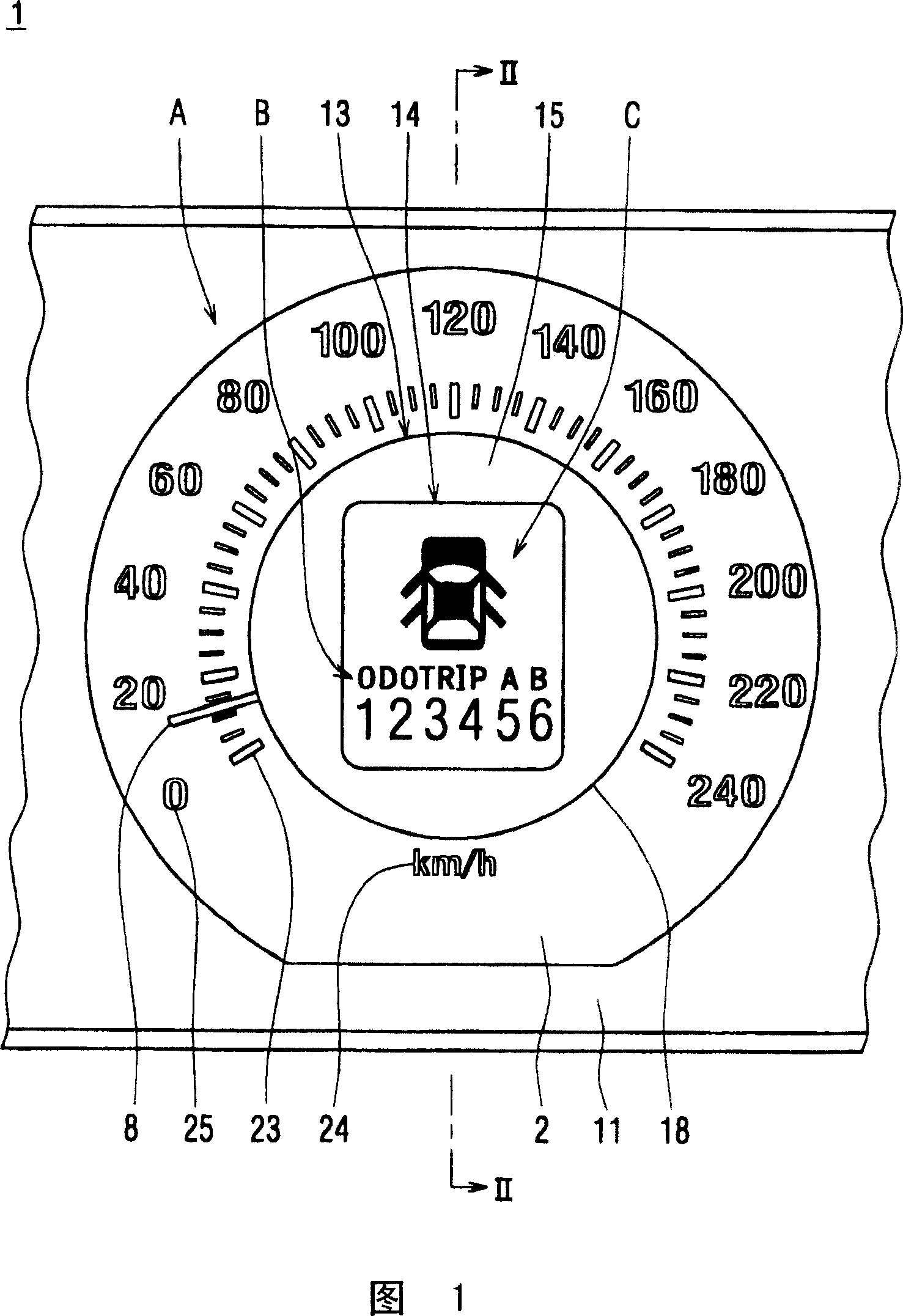 Vehicular display device