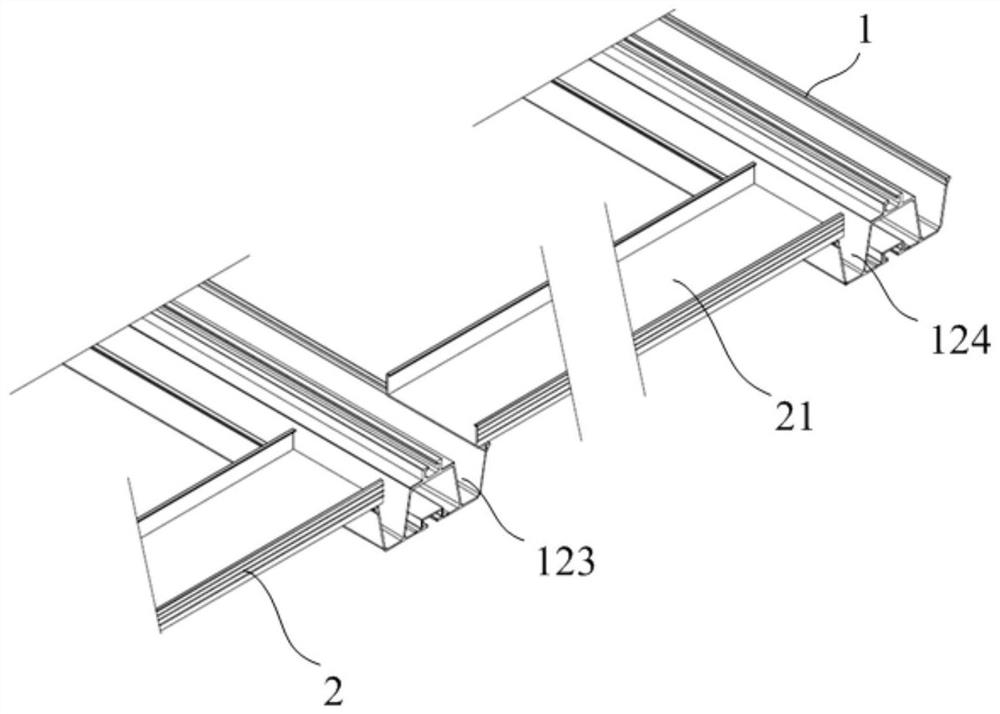 Waterproof keel for laying photovoltaic panel units and waterproof photovoltaic panel