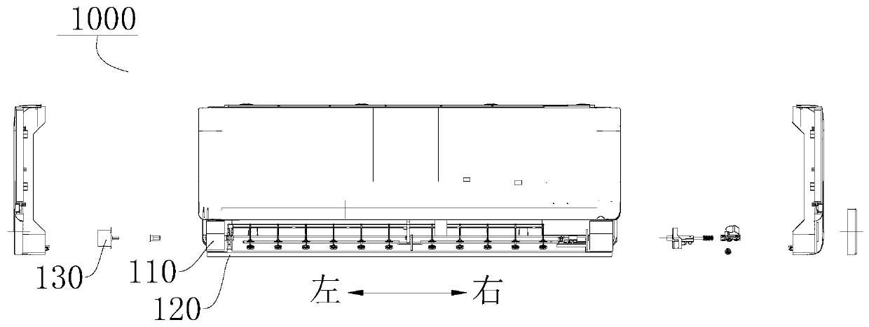 Air guide plate assembly of air conditioner and air conditioner comprising same