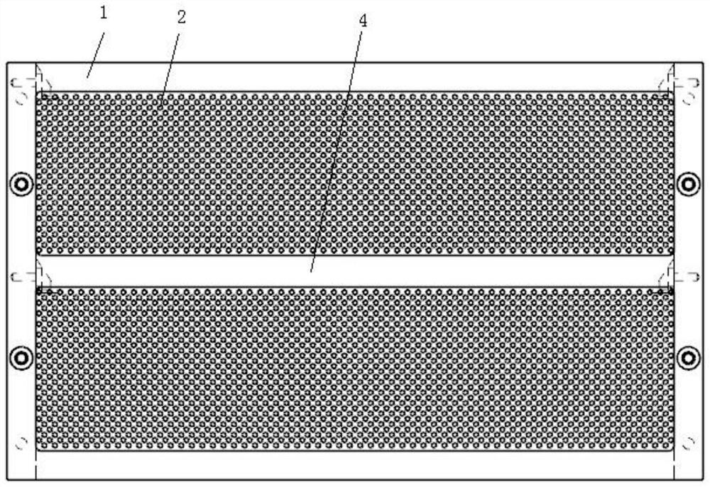 Porous screening plate of cut-off screening machine for capacitor production and using method