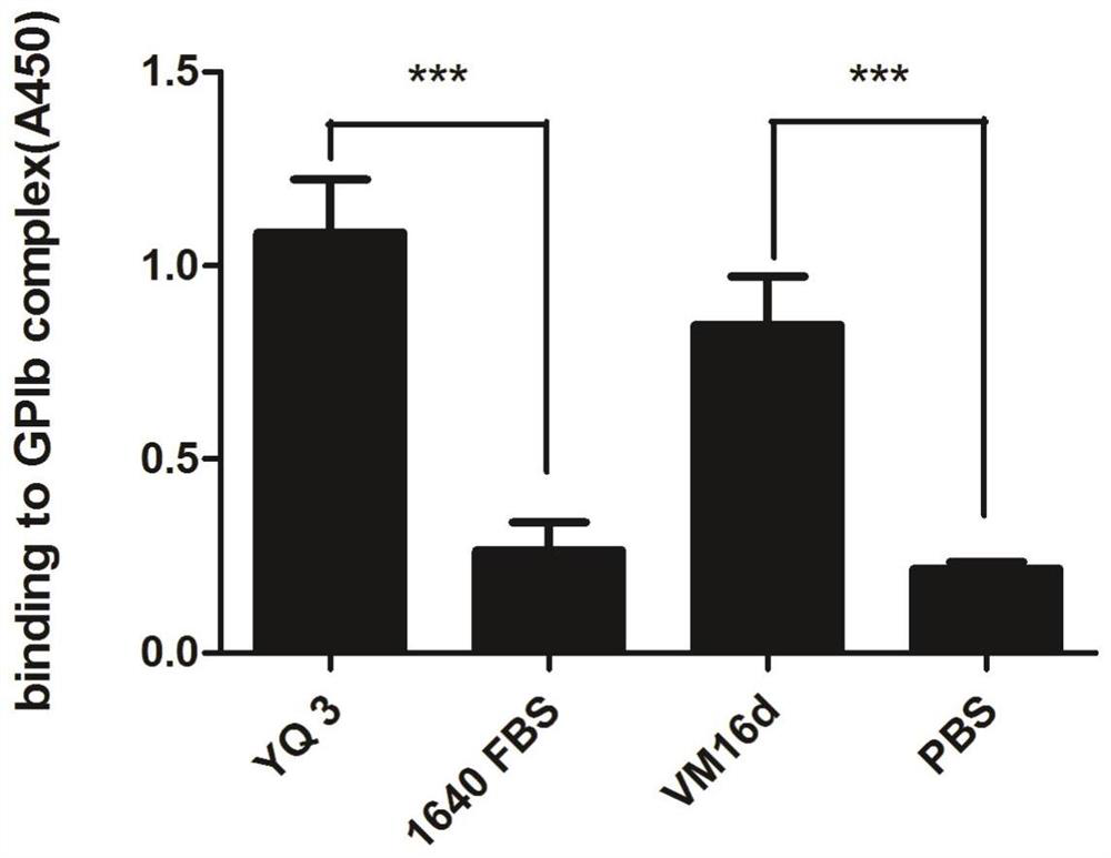 Monoclonal antibody targeting platelet membrane glycoprotein gpibα for inhibiting tumor metastasis and screening method thereof