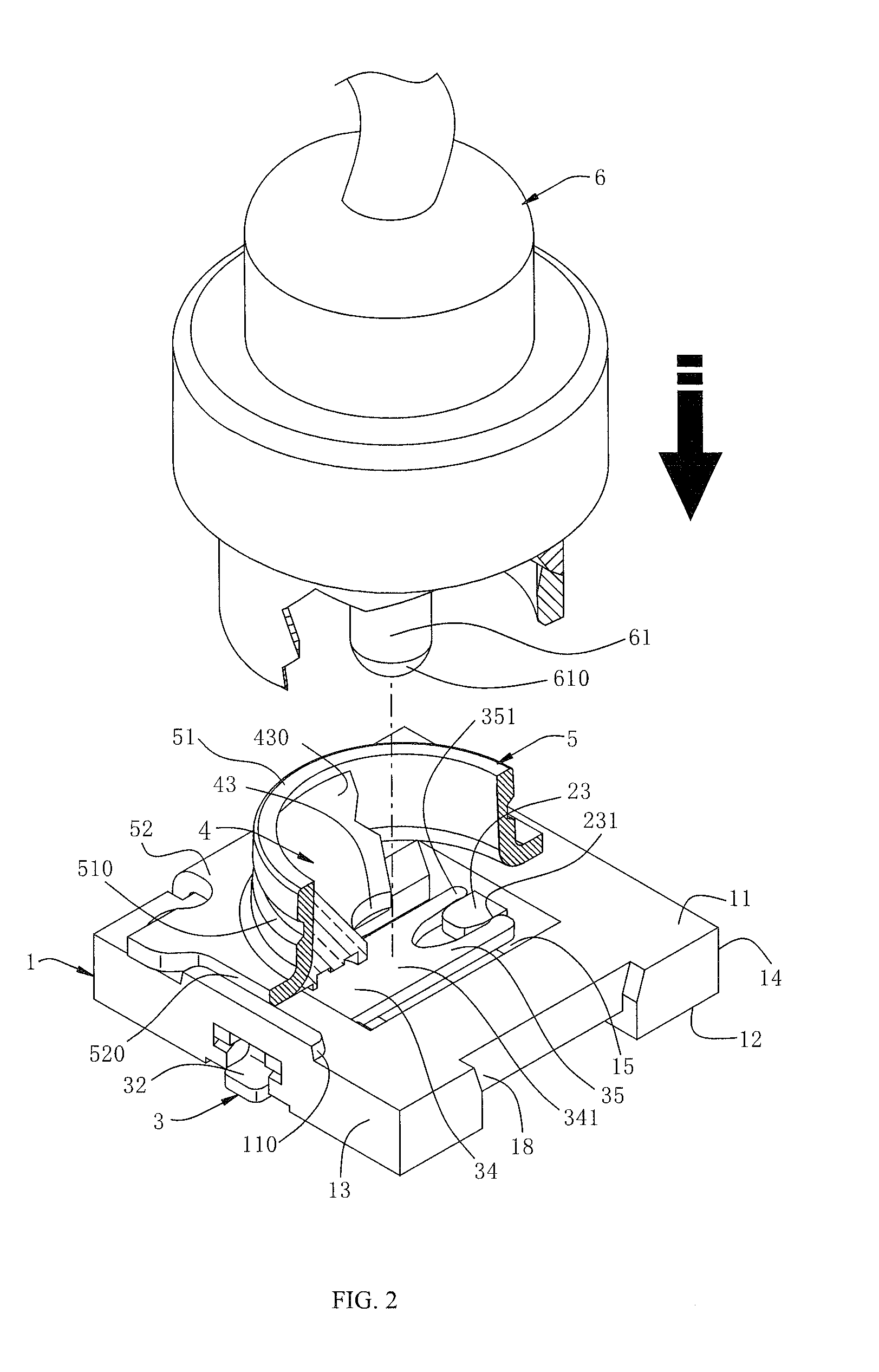 Coaxial connector and method for providing normal force in electrical connector