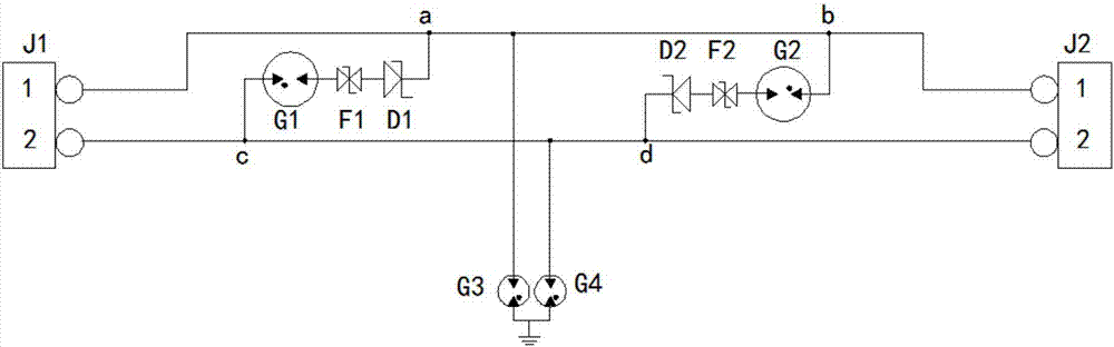 Single path 3G high definition video bidirectional lightning arrester