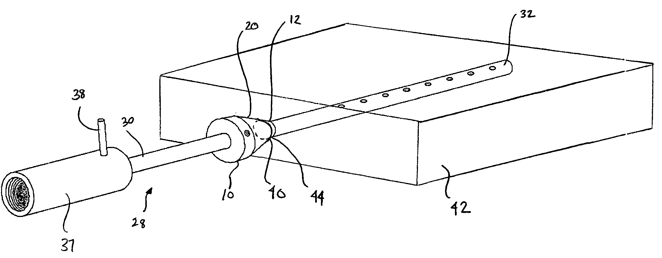 Fire testing clamp and assembly