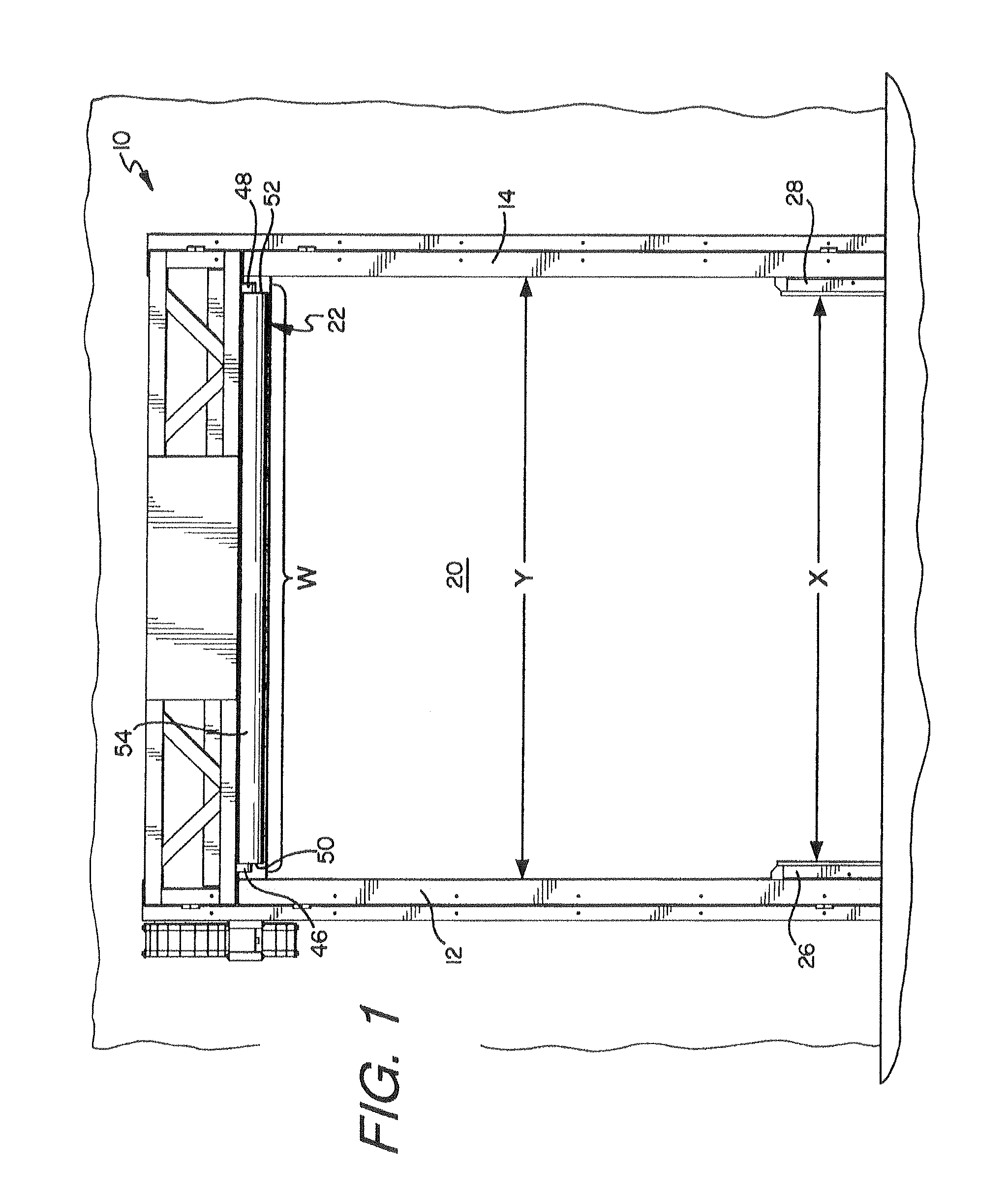 Device and method for increasing the wind load resistance and disengage-ability of overhead roll-up doors