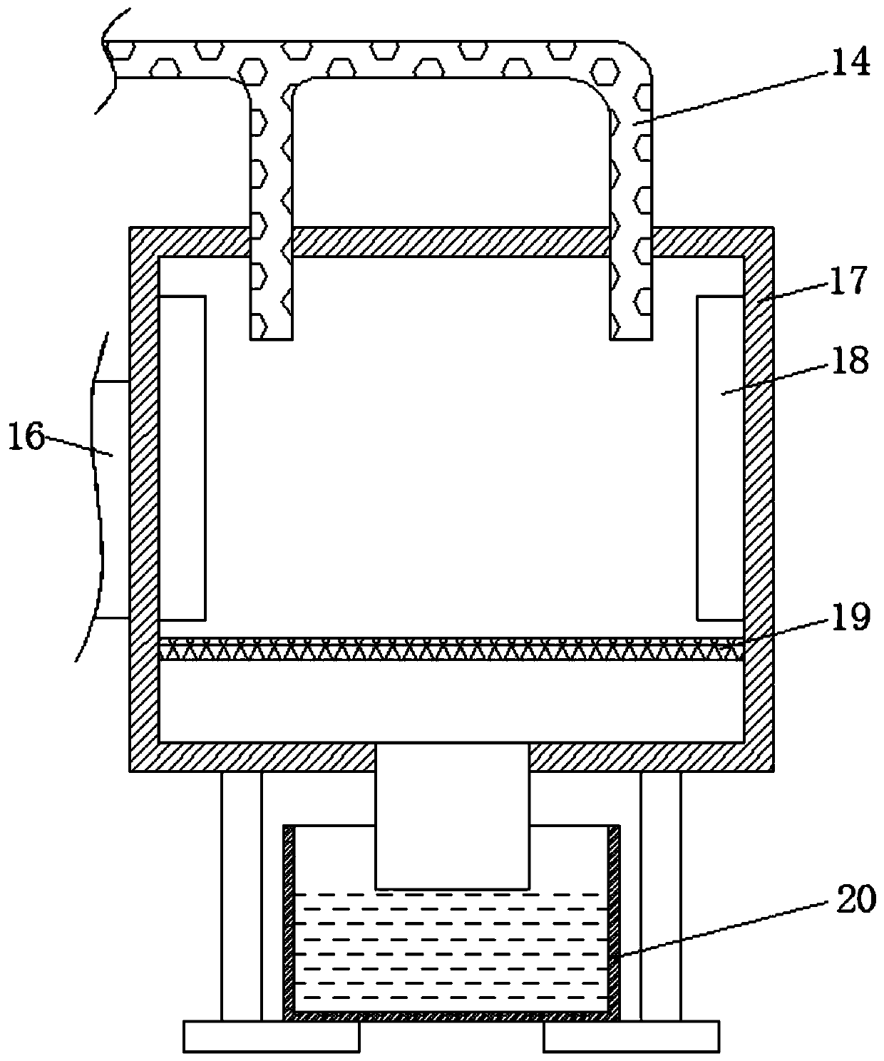 Instrument surface dust removal device based on centrifugal separation principle