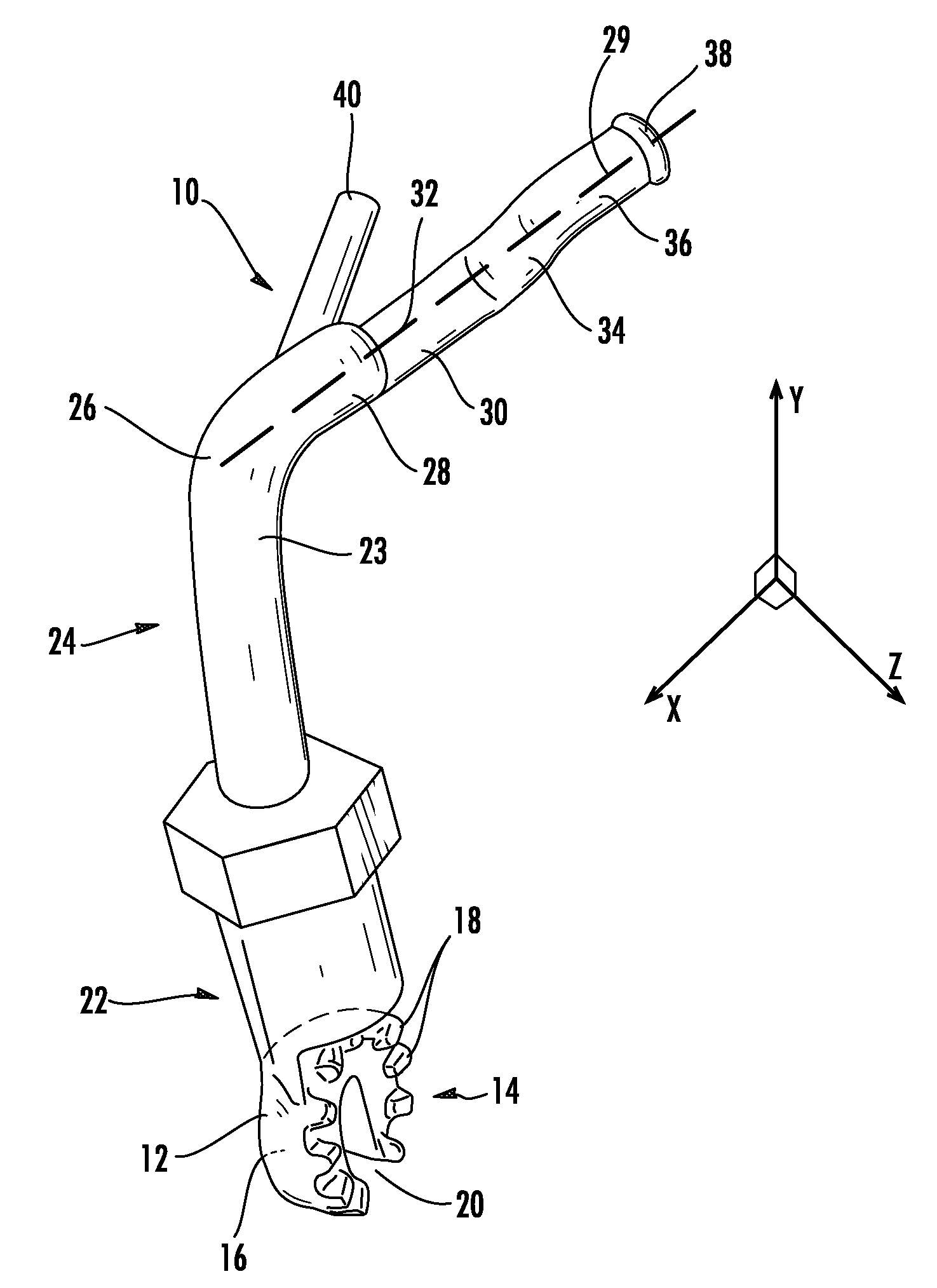 Pole-mounted hook device for electric utility applications