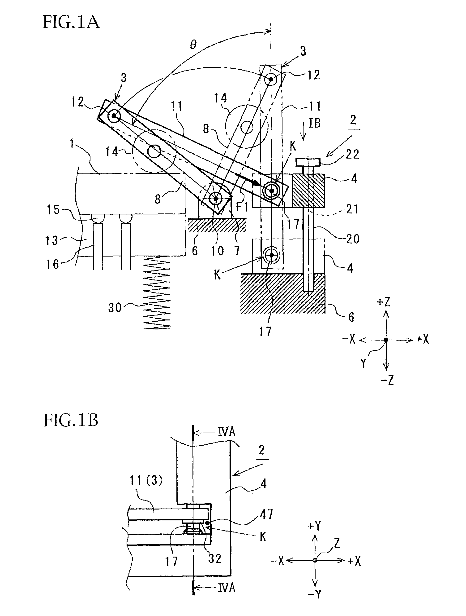 Unlubricated bearing structure and IC socket using same