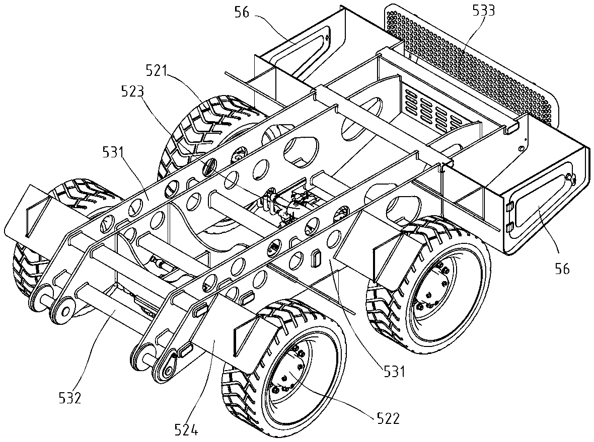 Engineering driving vehicle and paver