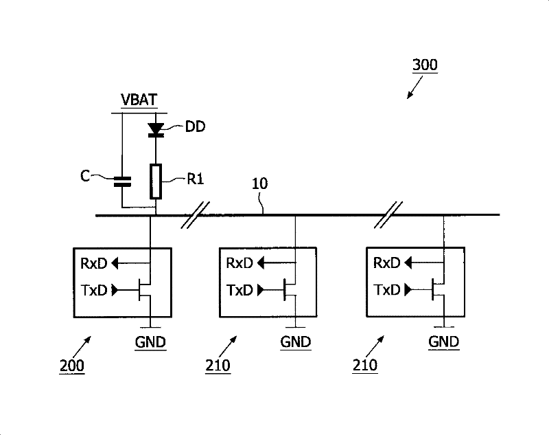 Circuit arrangement, local interconnect network (lin) comprising such circuit arrangement as well as method for processing input signals of the local interconnect network