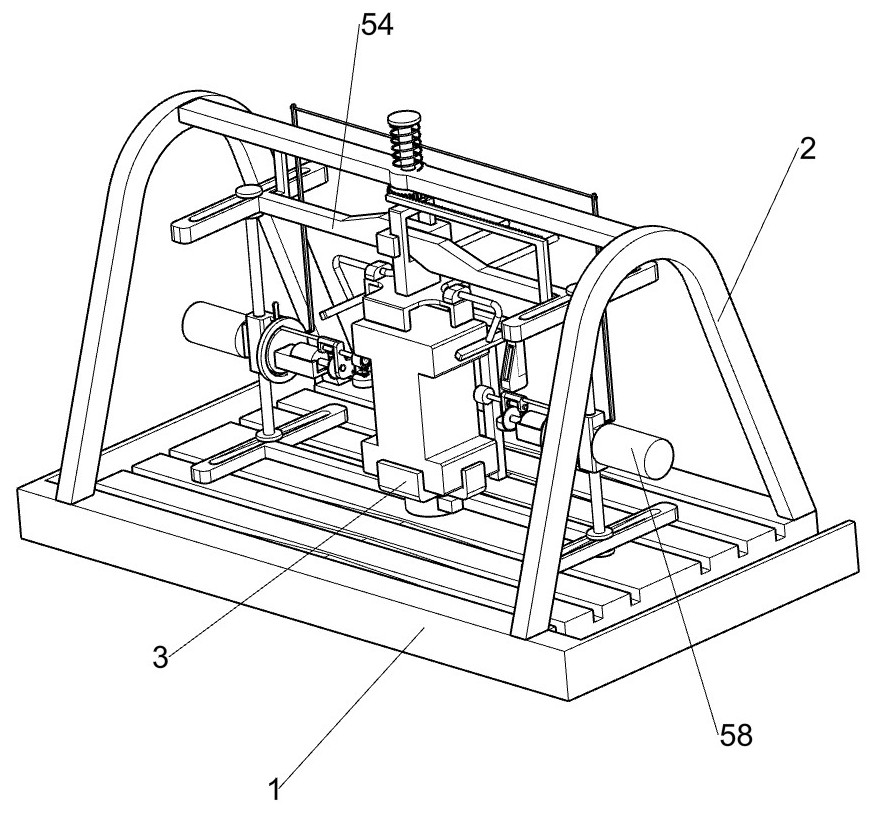 Double-spindle symmetrical type grinding machining device