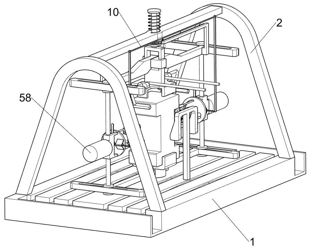 Double-spindle symmetrical type grinding machining device