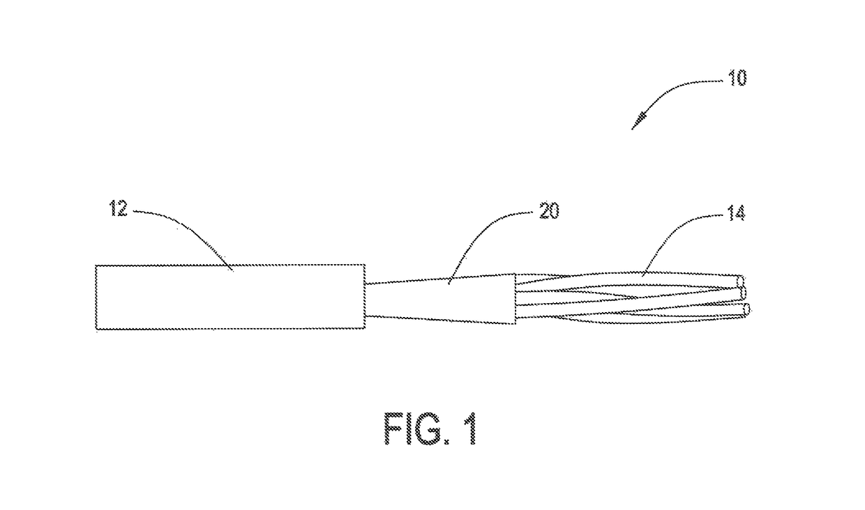 Discontinuous shielding tape for data communications cable