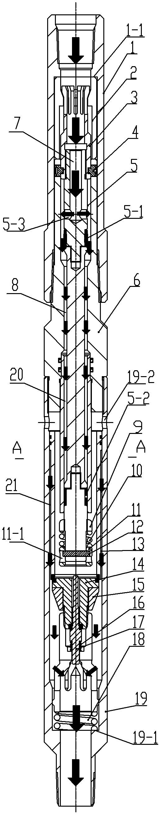 Safety valve in pipe