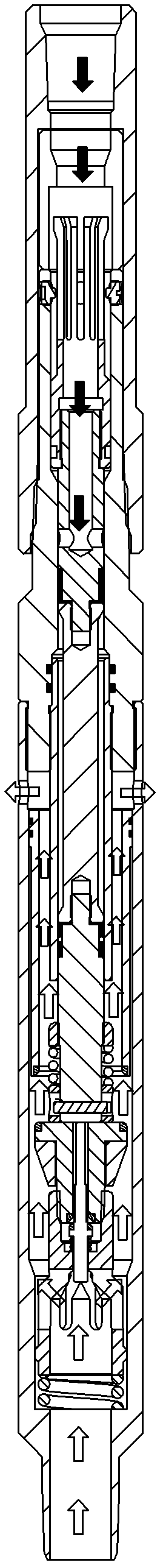 Safety valve in pipe