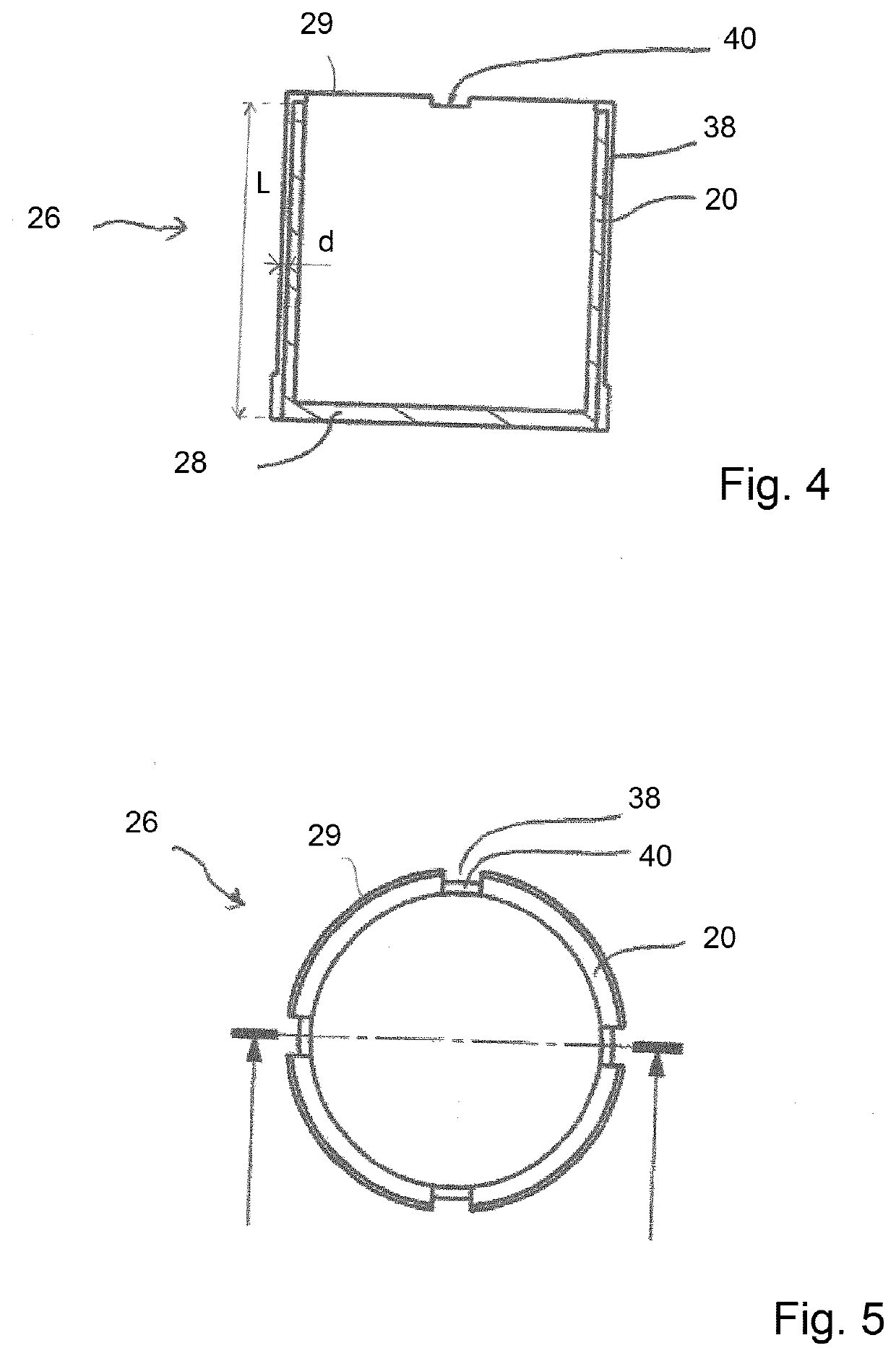 Receptacle for holding an active substance and corresponding cap and container