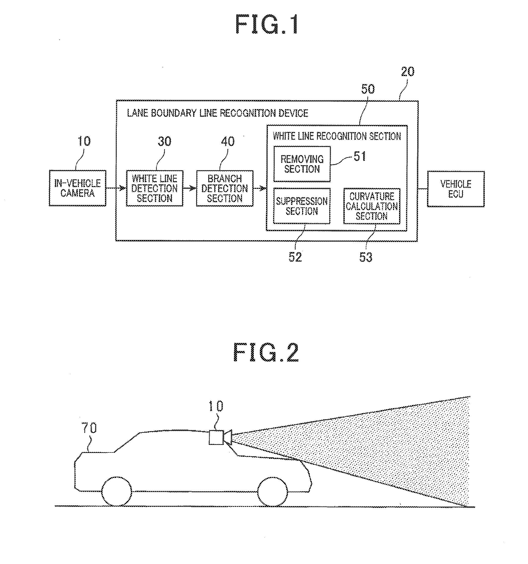 Lane boundary line recognition device and computer-readable storage medium storing program of recognizing lane boundary lines on roadway