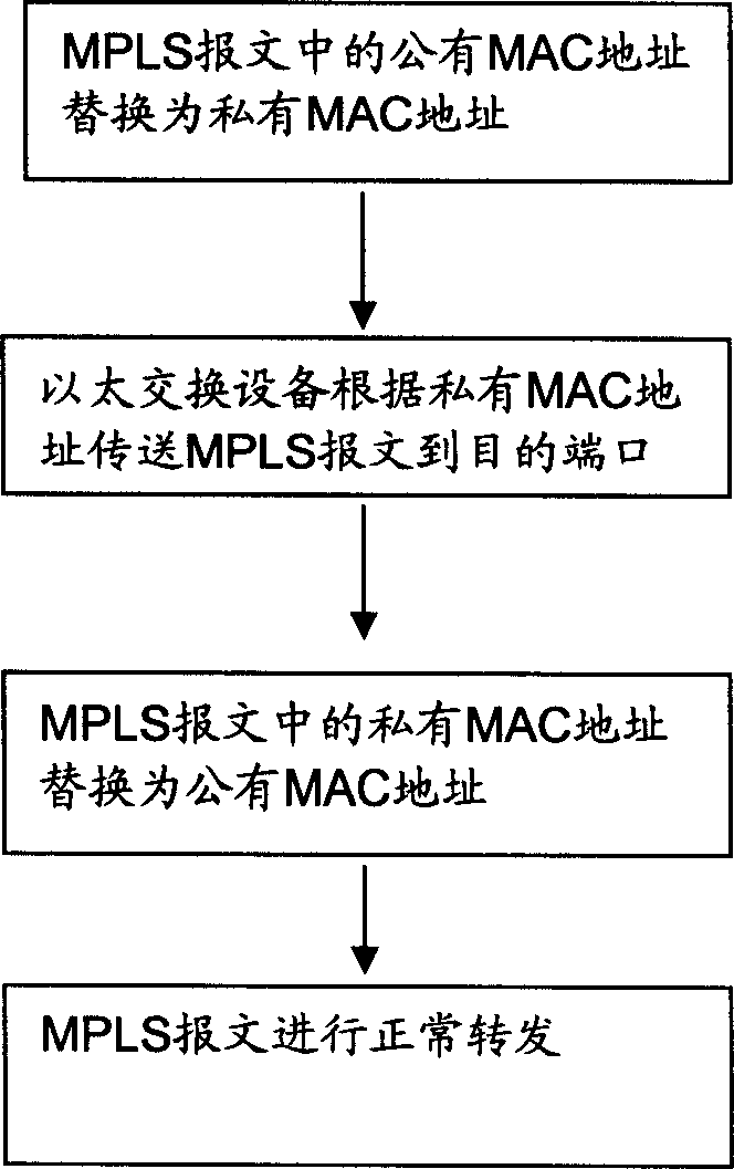 Ethernetwork exchanging apparatus and method for realizing MPLS message retransmission