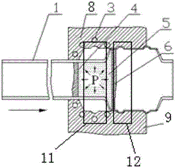 Warm-hot forming method of seamless tunnel pipe with large radius-thickness ratio