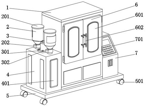 Transformer salt spray test device and test method thereof