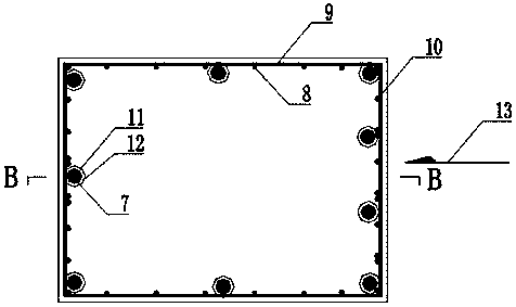 Combined rock-embedded anchor cable slide-resistant pile where round steel is implanted and construction method thereof