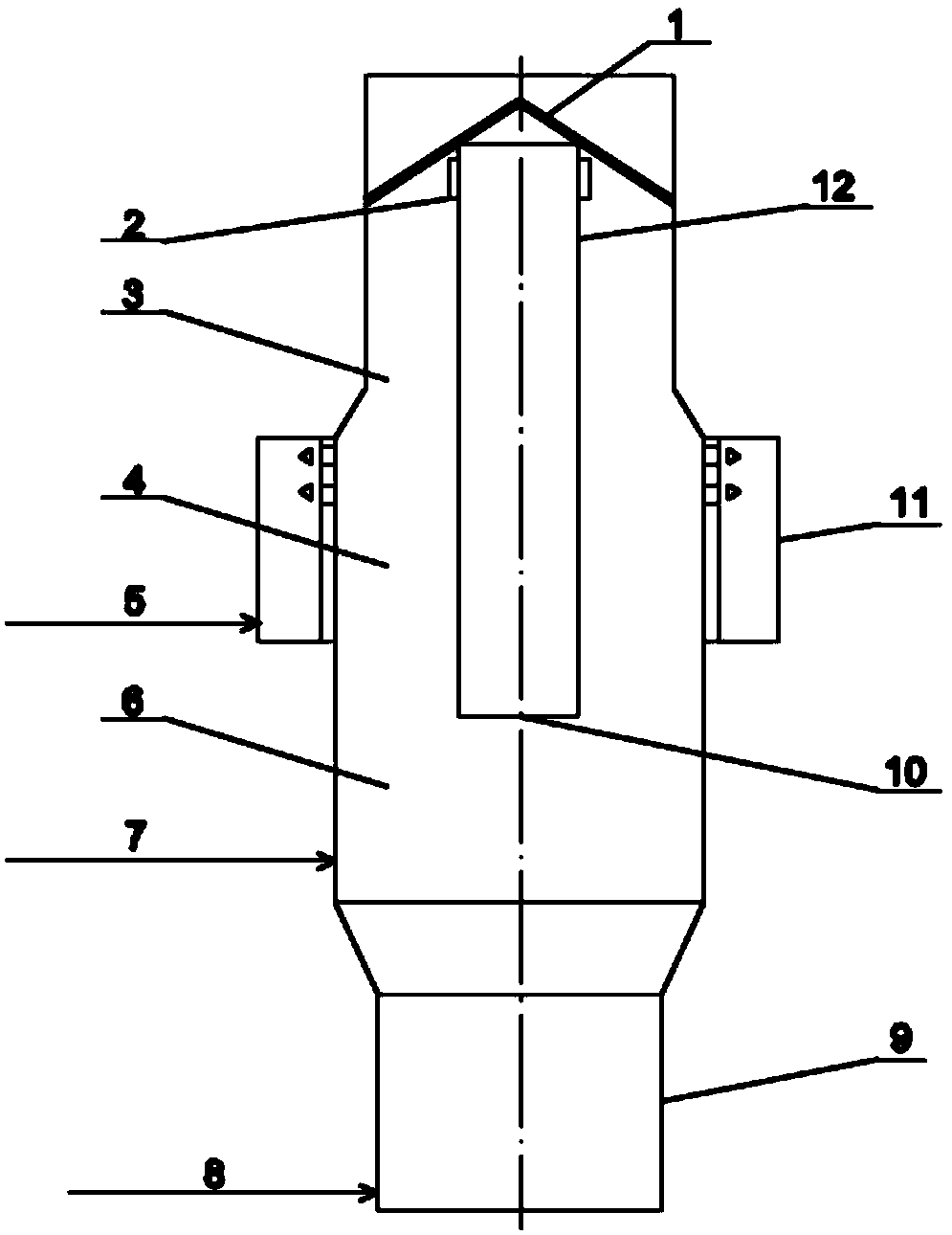 Internal passage type energy-saving and high-yield dead-burnt magnesia shaft kiln