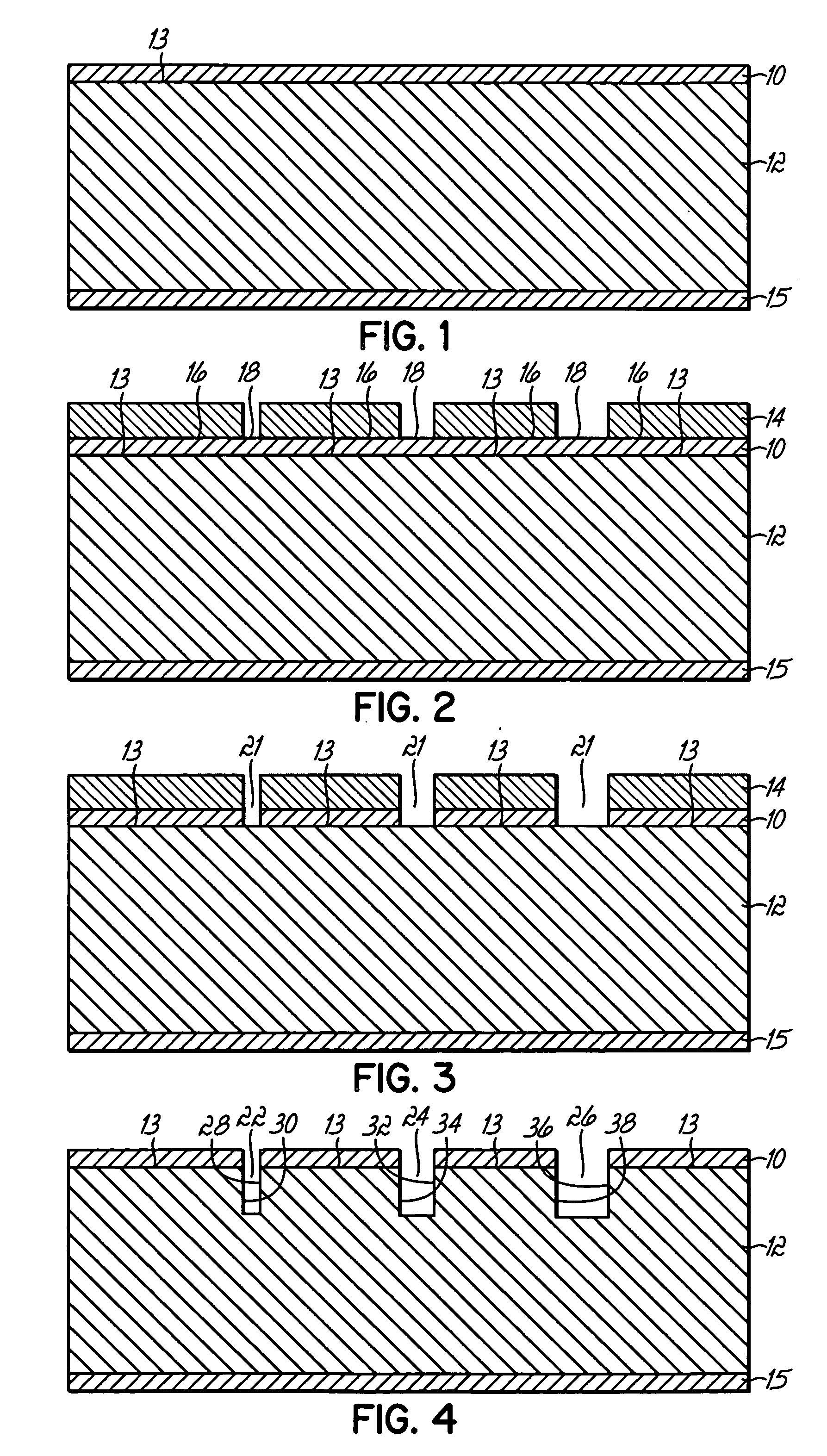 Methods of fabricating structures for characterizing tip shape of scanning probe microscope probes and structures fabricated thereby