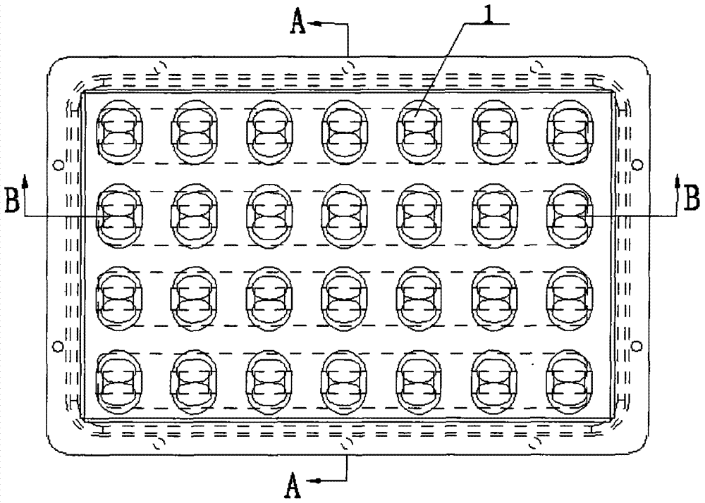 LED street lamp lens module