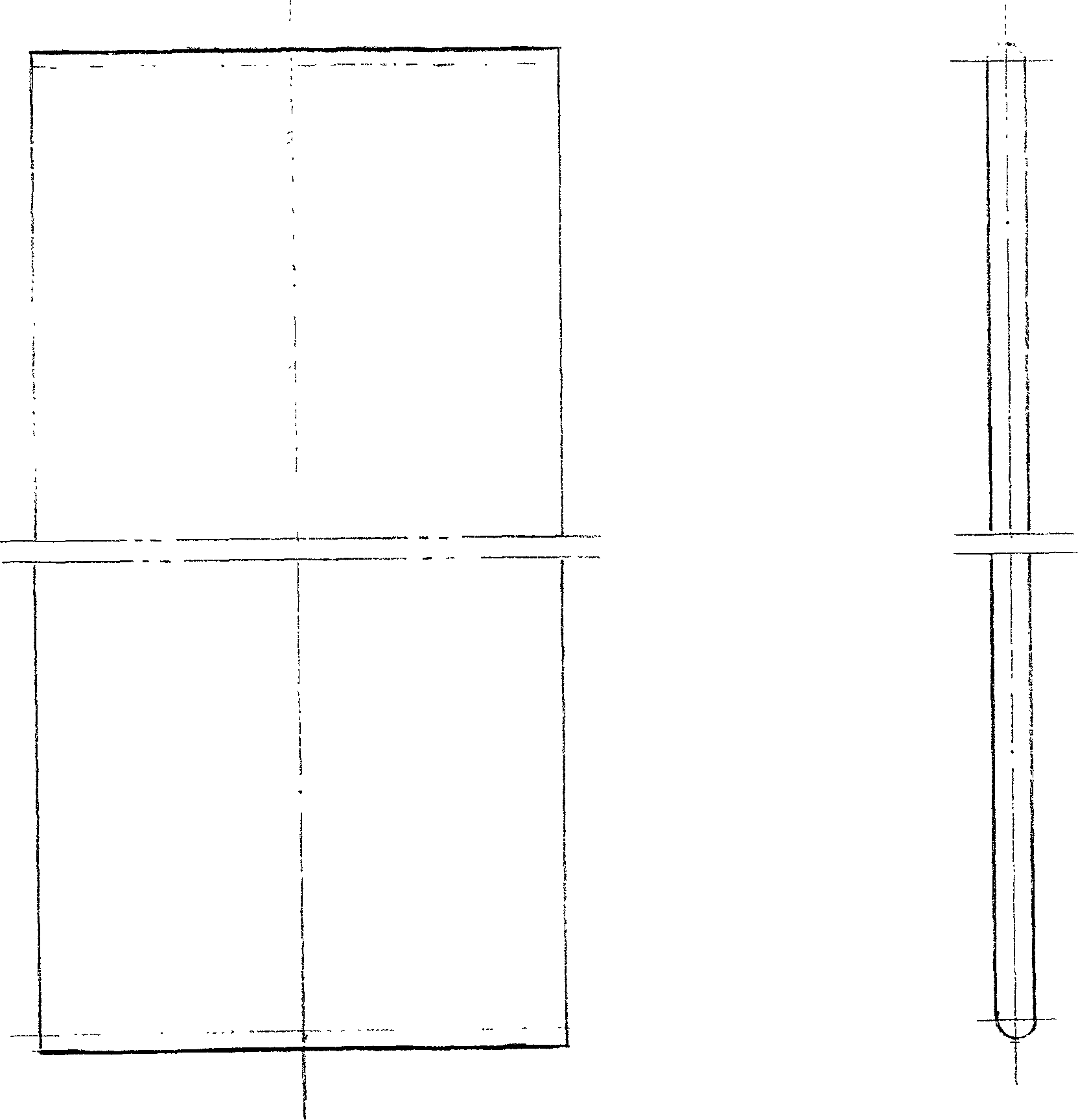 Pneumatic toggle type battery plastic cover pressing method