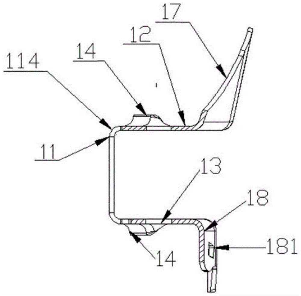 A vehicle right rear transverse link bracket assembly